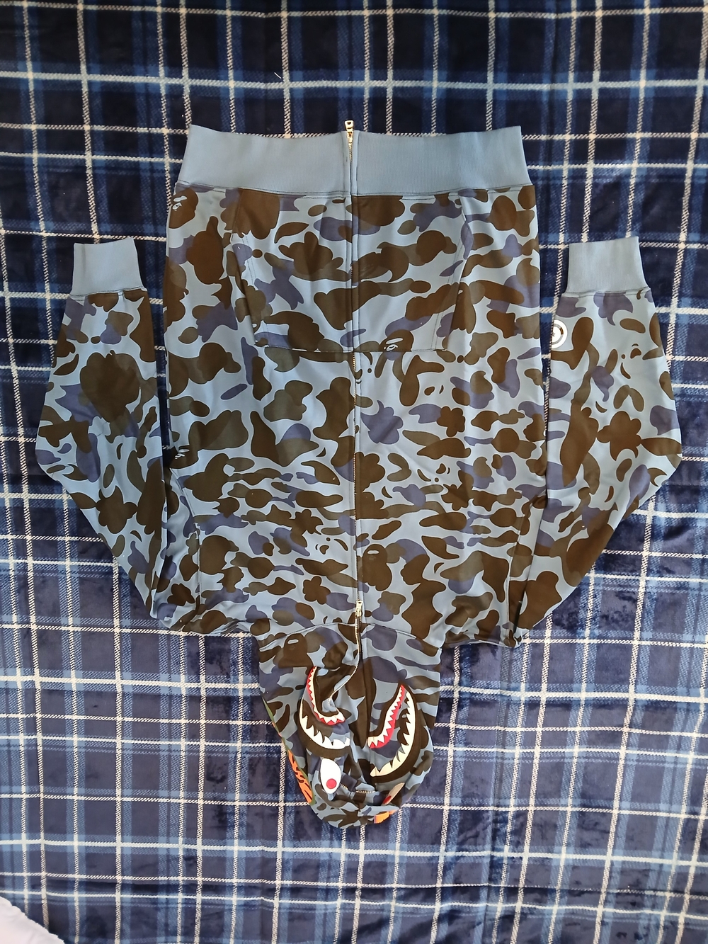 Bape Blue Camo Hoodie